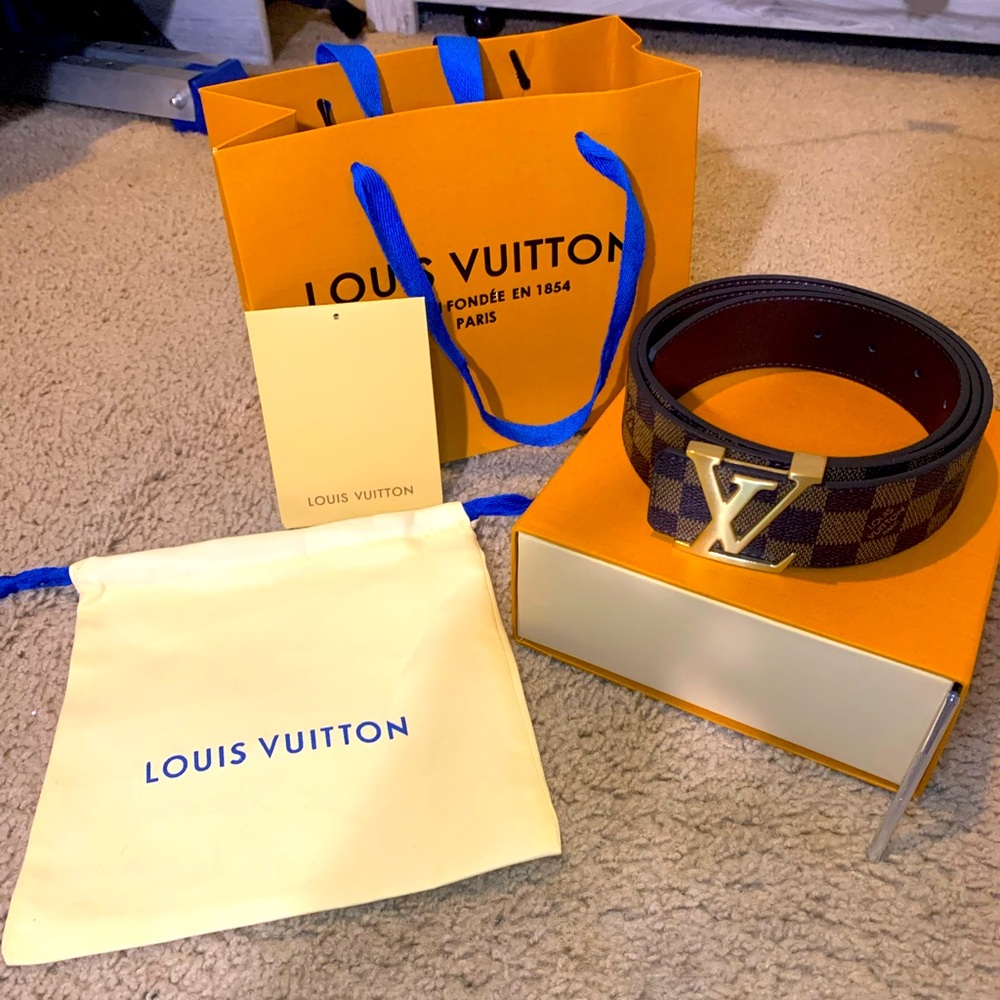 Louis Vuitton LV Checkerd Brown Belt *BRAND NEW*NEGOTIABLE*